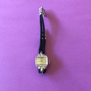 Vintage LeCoultre White Gold and diamond Watch